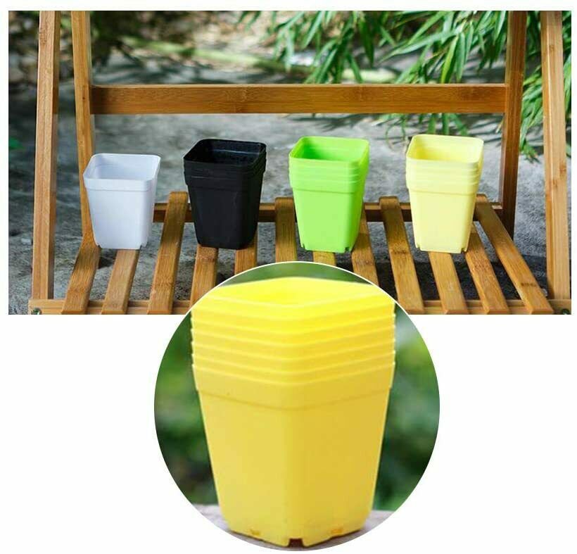 24 Pack 2.7 Inch Multi Color Square Nursery Flower Pots Plastic Plant Pot