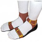 Sandal Socks Looks Like You're Wearing Sandals and Sox 75% Cotton 22% Poly 3% Sp