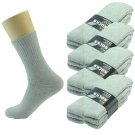 Gray 3 Pairs Ankle Quarter Crew Mens Socks Cotton Long Size 9-11 Sports