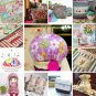 10 pcs DIY Assorted Pre Cut Charm 50X50cm Cotton Squares Quilt Fabric Quarter color PURPLE