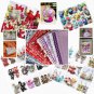 10 pcs DIY Assorted Pre Cut Charm 50X50cm Cotton Squares Quilt Fabric Quarter color NAVY