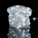 39FT 100LEDS WHITE Solar Rope Tube Fairy Lights LED String Waterproof Outdoor Garden 1 pack