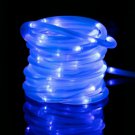 39FT 100LEDS BLUE Solar Rope Tube Fairy Lights LED String Waterproof Outdoor Garden 2 pack
