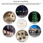 39FT 100LEDS BLUE Solar Rope Tube Fairy Lights LED String Waterproof Outdoor Garden 1 Pack