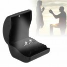 Luxury Fine Velvet Jewelry Ring Box Case with LED Light Proposal Engagement Gift