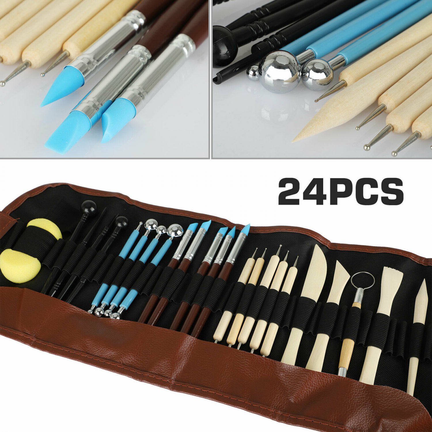 23 Pcs Ceramic Tools Set Clay Sculpting Carving Modeling Combination Tool Kit Set