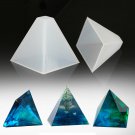 Oversized Ornaments Pyramid DIY Mould Resin Pendant Mold Craft Silicone Tool 1pcs