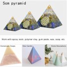 Oversized Ornaments Pyramid DIY Mould Resin Pendant Mold Craft Silicone Tool 2pcs