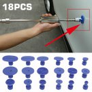 18Pcs Blue Dent Puller Tabs Car Auto Body Dent Repair Tool Accessory Set Kit
