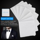 Mens Handkerchiefs 100% Cotton Classic Hankies 13 PCS Hankerchief Pocket White