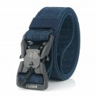 1.5 inch Blue Tactical Belt Military Nylon Webbing Belt with Magnetic Quick-Release Buckle
