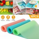 4PCS Multifunction Waterproof Refrigerator Antibacterial Antifouling Pad Mat Blue