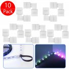 10X 10mm L-Shape 4pin Strip-Strip Corner Connector for 5050 RGB LED Strip Lights