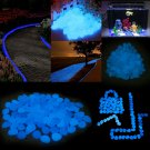 500X Garden Pebbles Luminous Stones Glow in the Dark Walkway Path Lawn Yard Farm