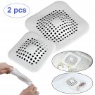Bathroom Sink Strainer Hair Catcher Drain Protector Shower Clog Trap Stopper 2pc