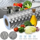 1pcs Self Adhesive Waterproof Oil-proof Aluminum Foil Kitchen Cabinet Wall Sticker tipe B