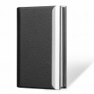 Black Men's Pocket Stainless Steel & Metal Business Card Holder Case ID Credit Wallet