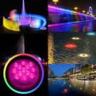 Submersible LED Bulb Underwater Light Fountain Swimming Pool Lamp Remote Control 2pcs