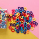 100Pcs Candy Women Girl Hair Band Ties Rope Ring Elastic Hairband Ponytail Holder Well