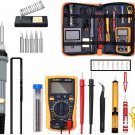 19 in one 110V 60W Electric Soldering Iron Gun Tool Kit Welding Desoldering Pump Tools Set