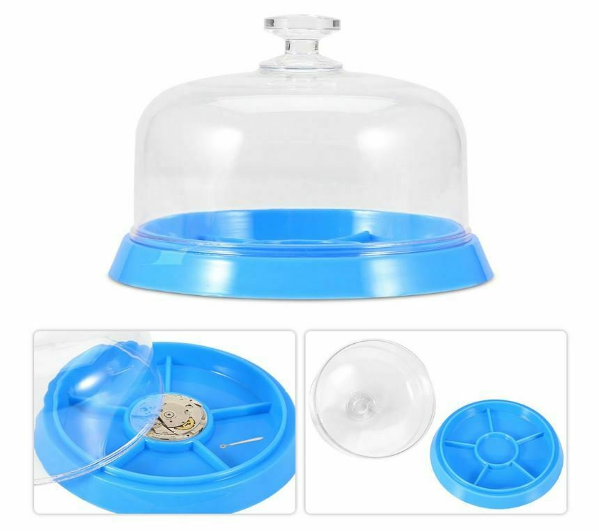 Watch Movement Dust Cover Moisture-proof Anti-dust Tray Storage Repair Tools