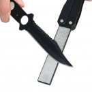 Double Sided Pocket Knife Folded Diamond Sharpening Stone Sharpener Tool 5 inch