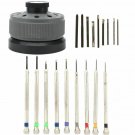 Precision Screwdriver 9pc Set Watch Jewelry Slotted Flat Blade Watchmakers Tools