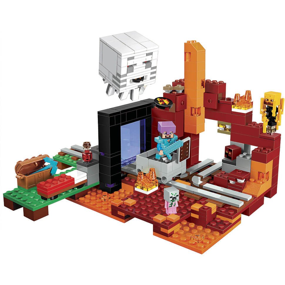 Building Block Bela Minecraft 10812 My World Dungeon portal underworld ...