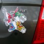 Voltron Vinyl Sticker LARGE 80s Retro Cartoon Robot Skateboard Car Decal Laptop