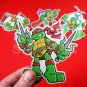 TMNT Vinyl Stickers Set - Teenage Mutant Ninja Turtles Die Cut Premium Decals Set of 4