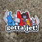 Starscream "Gotta Jet!" Sticker 5.5" Transformers Die Cut Decal - Laptop, Skateboard