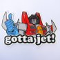 Starscream "Gotta Jet!" Sticker 5.5" Transformers Die Cut Decal - Laptop, Skateboard