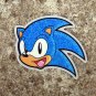 Sonic The Hedgehog Glitter Sticker 4" Sparkle Head Decal for Laptop, Skateboard, Vehicle