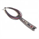 Choker Necklace With Multicolor Cords and Fringes