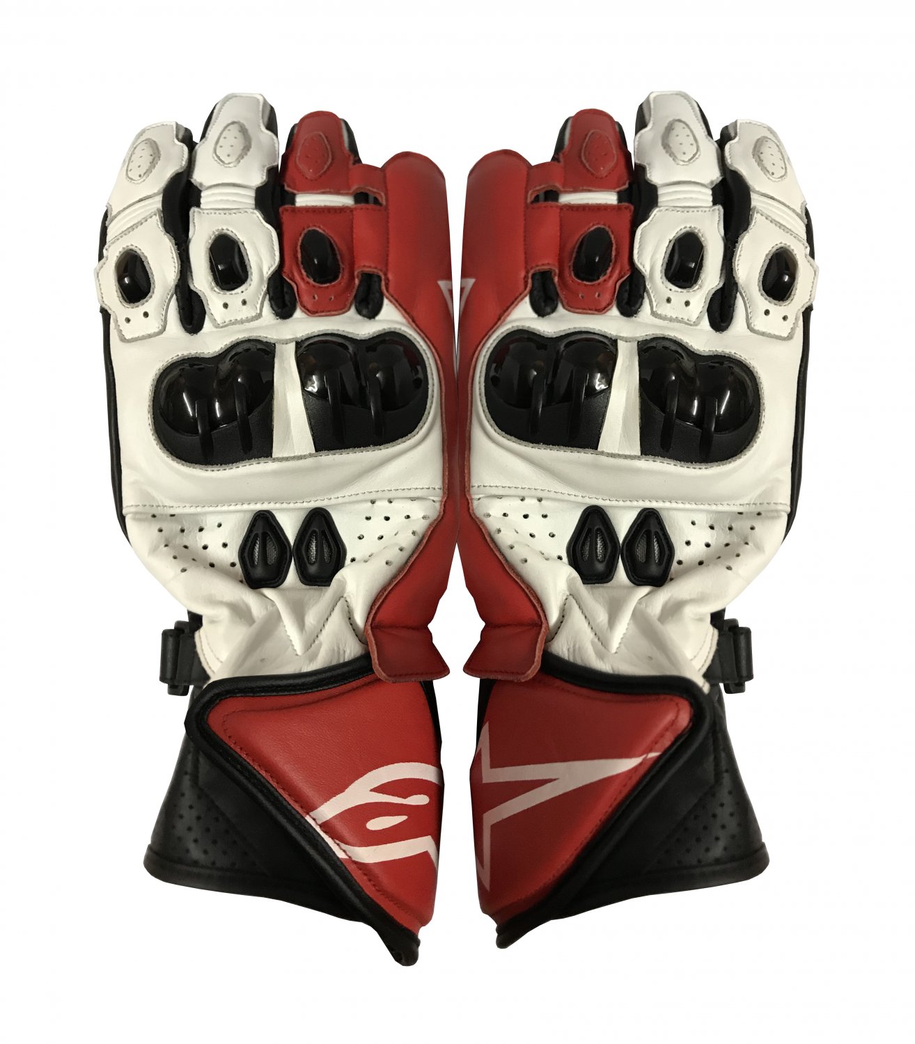 Motorcycle RACING GLOVES Motorbike Genuine Cowhide Leather GLOVES Protective Gloves Size S