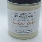 Sea Salt and Orchid Soy Wax Candle 8oz