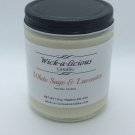 White Sage and Lavender Soy Wax Candle 8oz