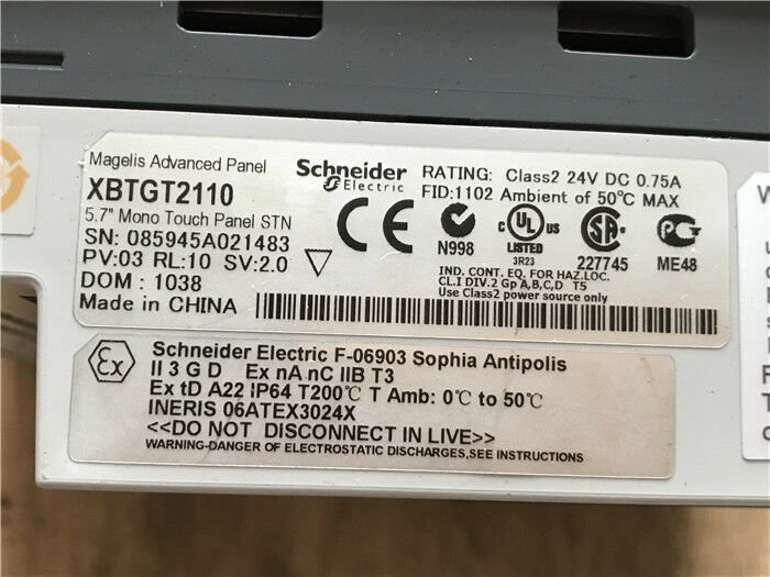 schneider PANEL XBTGT2110?Refurbished  