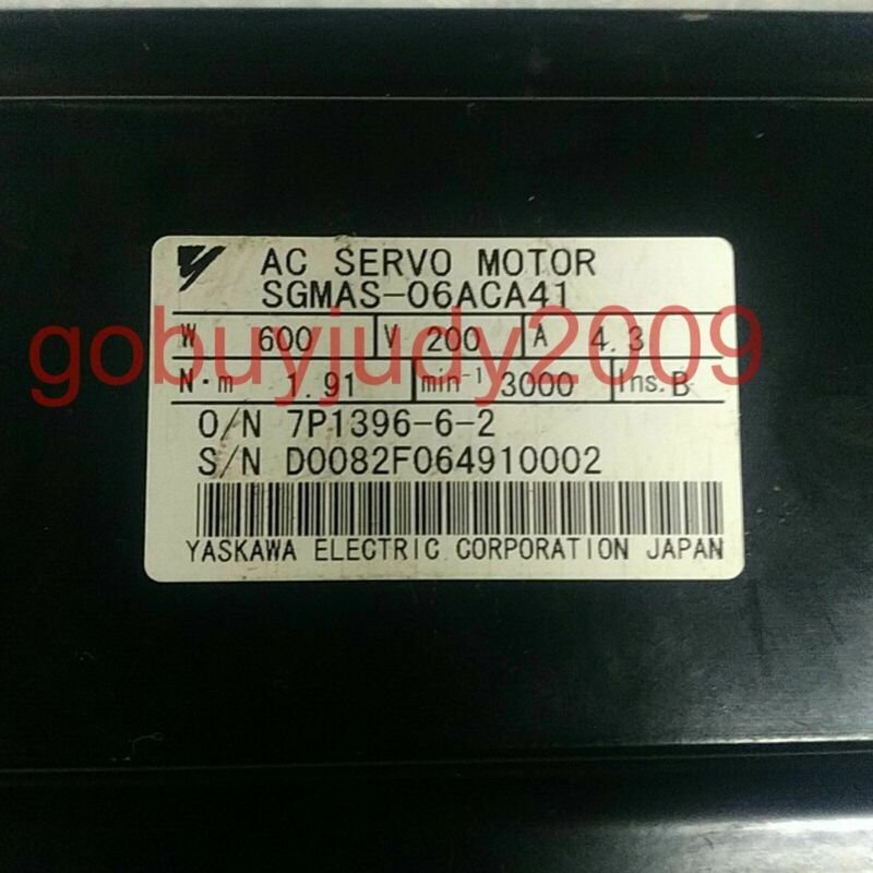 YASKAWA SERVO MOTOR SGMAS-06ACA41 SGMAS06ACA41 Refurbished  