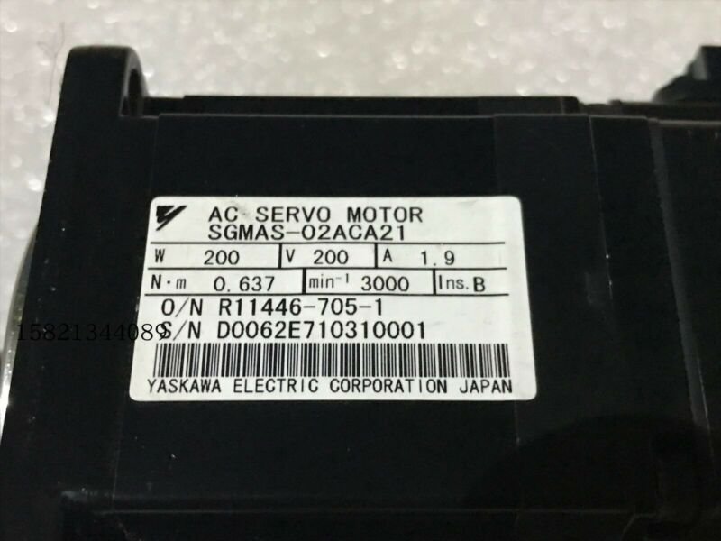 YASKAWA SERVO MOTOR SGMAS-02ACA21 SGMAS02ACA21 Refurbished  