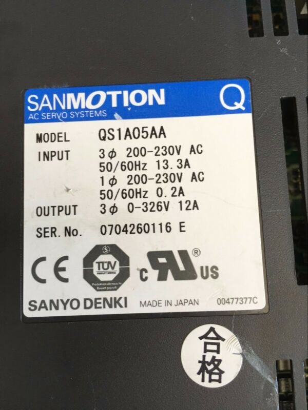 SANYO DENKI servo  driver QS1A05AA Refurbished  