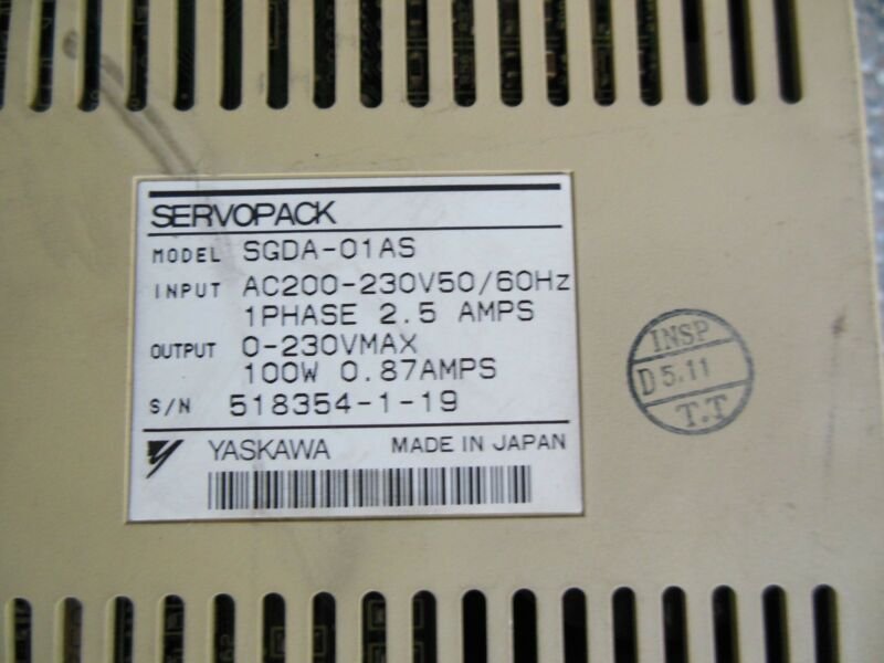 YASKAWA servo  driver SGDA-01AS SGDA01AS  Refurbished  