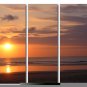 5 PIECES ABSTRACT OIL PAINTING ON CANVAS 12"X32"X5 PIECES