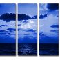 5 PIECES ABSTRACT OIL PAINTING ON CANVAS 12"X32"X5 PIECES
