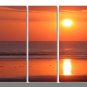 5 PIECES ABSTRACT OIL PAINTING ON CANVAS 12"X32"X5 PIECES