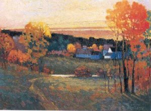 NATURE SCENERY OIL PAINTING ON CANVAS 20"X24"