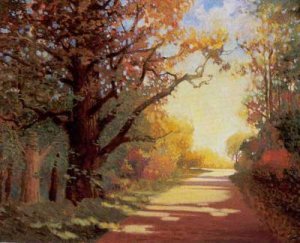 NATURE SCENERY OIL PAINTING ON CANVAS 20"X24"