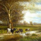 FARM LAND OIL PAINTING ON CANVAS 20"X24"