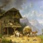 FARM LAND OIL PAINTING ON CANVAS 20"X24"