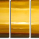 3 PIECES ABSTRACT OIL PAINTING ON CANVAS 12"X32"X3 PIECES
